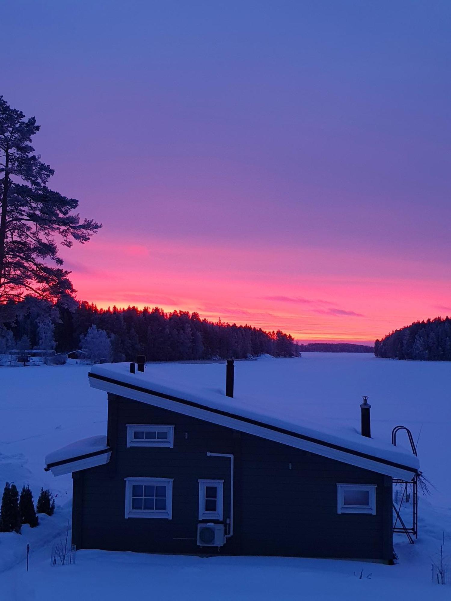 Stunning Log Cabin 45M2 On The Shore Of Kallavesi. Kuopio Buitenkant foto