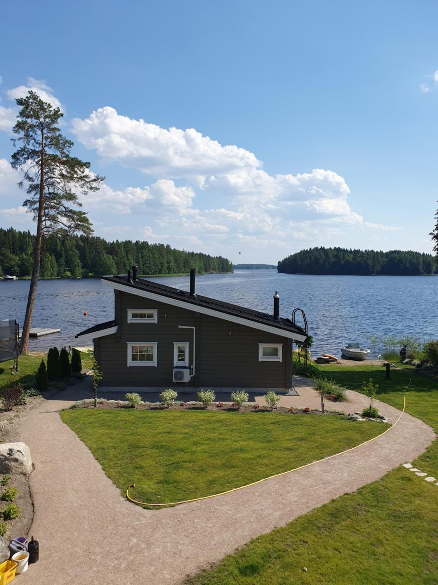 Stunning Log Cabin 45M2 On The Shore Of Kallavesi. Kuopio Buitenkant foto