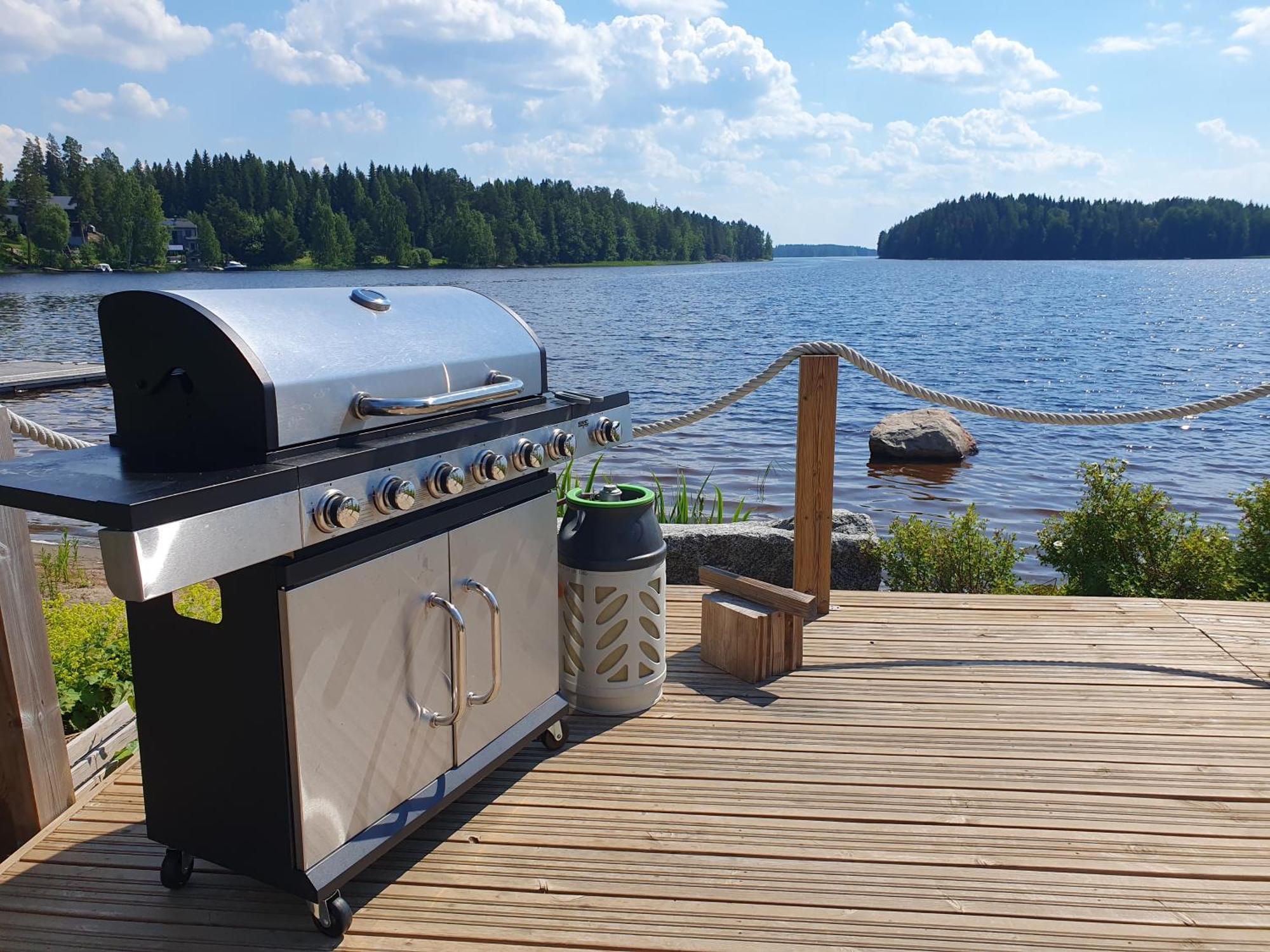Stunning Log Cabin 45M2 On The Shore Of Kallavesi. Kuopio Buitenkant foto