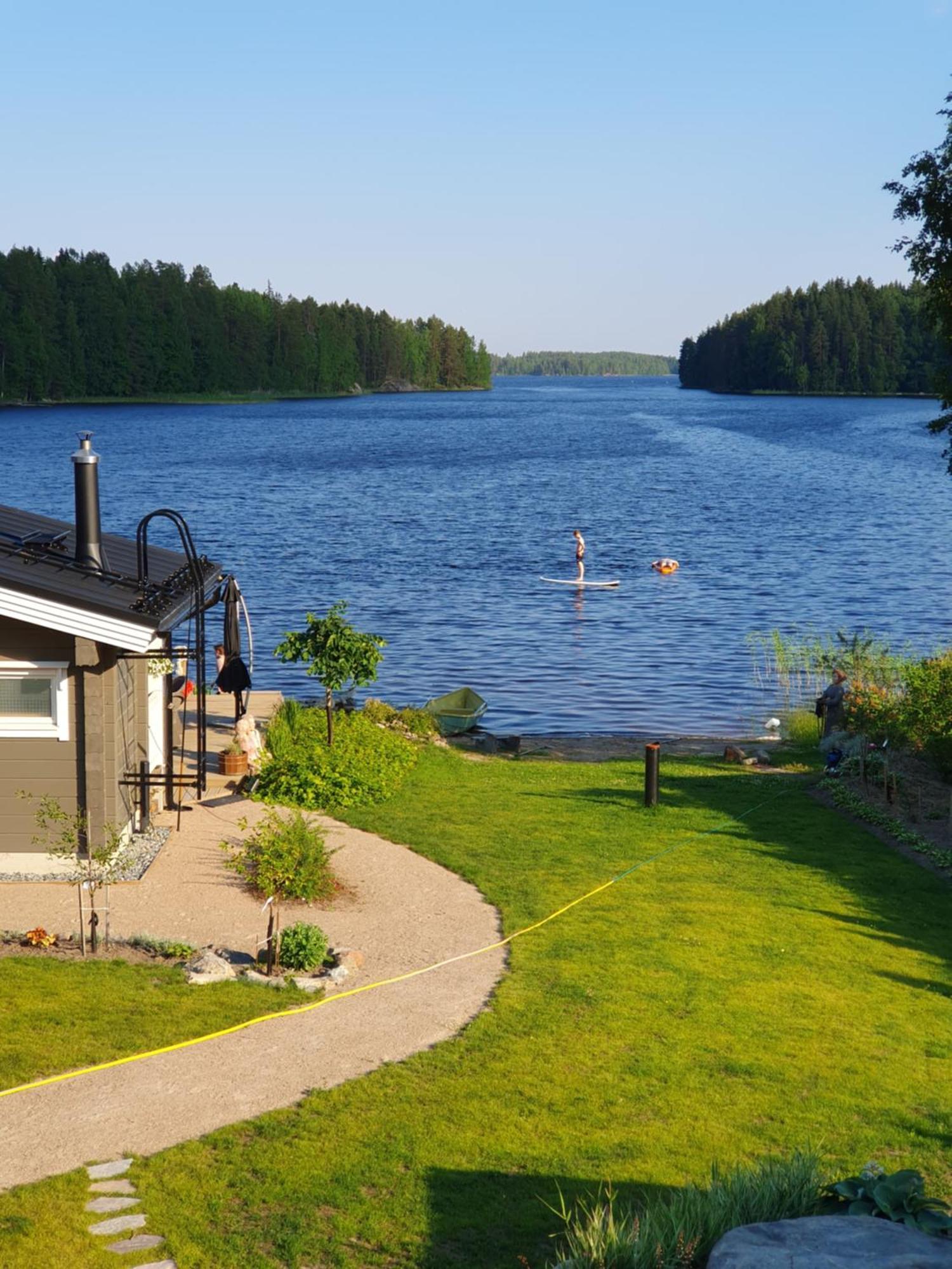 Stunning Log Cabin 45M2 On The Shore Of Kallavesi. Kuopio Buitenkant foto