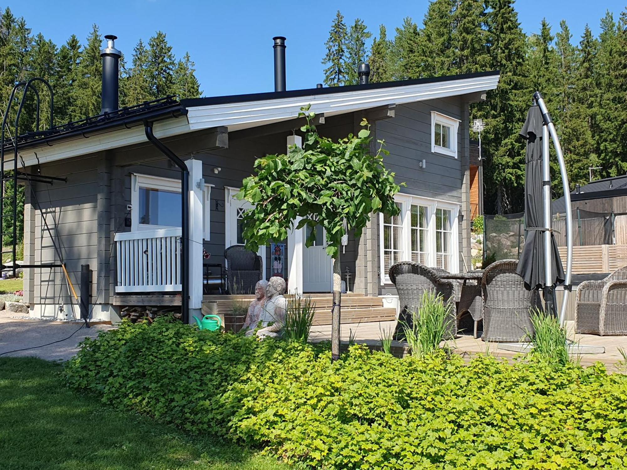 Stunning Log Cabin 45M2 On The Shore Of Kallavesi. Kuopio Buitenkant foto